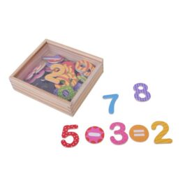 קופסת מספרים מגנטים צבעוניים